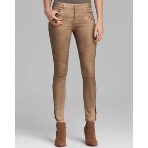 Free People Seamed Moto Jeans